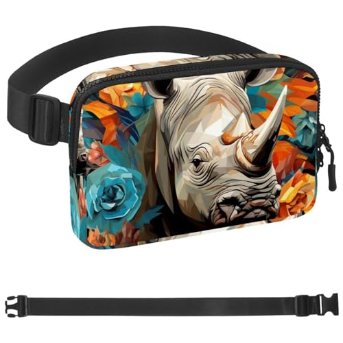 Retro-Weihnachts-Schneemann-Taschen-Laufgürtel für Damen und Herren, Handyhalterung zum Laufen, Bauchtasche für Damen und Herren, Halterung für Handy, Laufgürtel, verstellbare Größe, Mehrfarbig 19, von HOHODIY