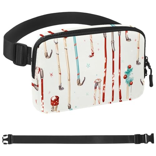 Weihnachts-Gürtel für Damen und Herren, Handyhalterung zum Laufen, Bauchtasche für Damen und Herren, Halterung für Handy, Laufgürtel, verstellbare Größe, Mehrfarbig 06, 1.5x9.0x5.9in/4x23x15cm von HOHODIY