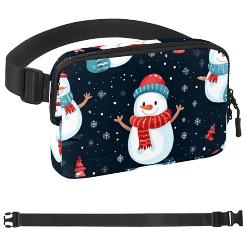 Weihnachts-Gürteltasche für Damen und Herren, Gürteltasche für Damen und Herren, Gürteltasche mit verstellbarem Riemen für Sport, Mehrfarbig 15, 1.5x9.0x5.9in/4x23x15cm von HOHODIY