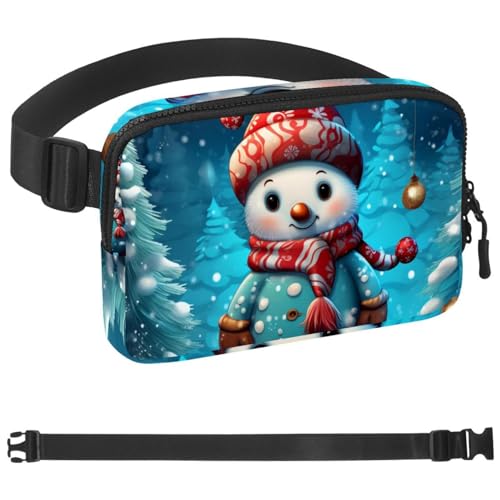 Weihnachts-Gürteltasche für Damen und Herren, Gürteltasche für Damen und Herren, Gürteltasche mit verstellbarem Riemen für Sport, Mehrfarbig 18, 1.5x9.0x5.9in/4x23x15cm von HOHODIY