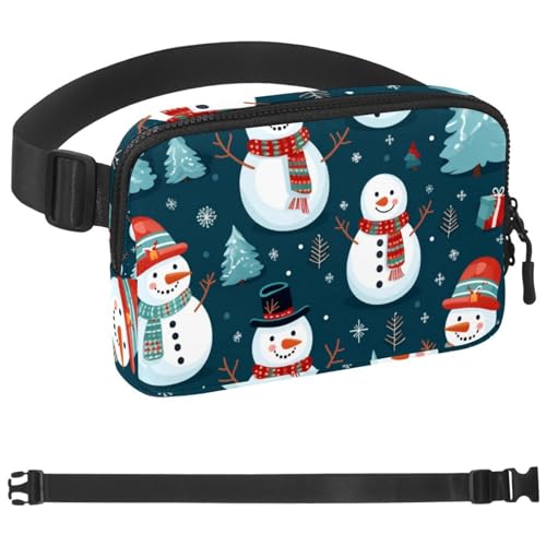 Weihnachts-Gürteltasche für Damen und Herren, Gürteltasche für Damen und Herren, Gürteltasche mit verstellbarem Riemen für Sport, Mehrfarbig 20, 1.5x9.0x5.9in/4x23x15cm von HOHODIY