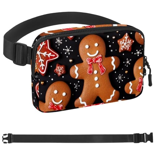 Weihnachts-Lebkuchenmann-Taschen-Laufgürtel für Damen und Herren, Handyhalterung zum Laufen, Bauchtasche für Damen und Herren, Halterung für Handy, Laufgürtel, verstellbare Größe, Mehrfarbig 03, Weihnachts-Lebkuchenmann-Taschen-Laufgürtel für Damen und Herren, Handyhalterung zum Laufen, Bauchtasche für Damen und Herren, Halterung für Handy, Laufgürtel, verstellbare Größe, Mehrfarbig 03, von HOHODIY