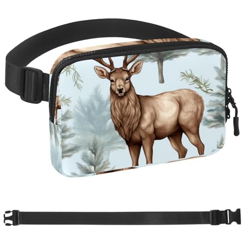 Weihnachts-Retro-Taschen-Laufgürtel für Damen und Herren, Handyhalterung zum Laufen, Bauchtasche für Damen und Herren, Halterung für Handy, Laufgürtel, verstellbare Größe, Mehrfarbig 11, von HOHODIY