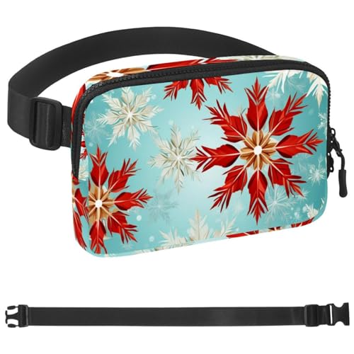 Weihnachts-Schlittentasche, Laufgürtel für Damen und Herren, Handyhalterung zum Laufen, Bauchtasche für Damen und Herren, Halterung für Handy, Laufgürtel, verstellbare Größe, Mehrfarbig 09, von HOHODIY