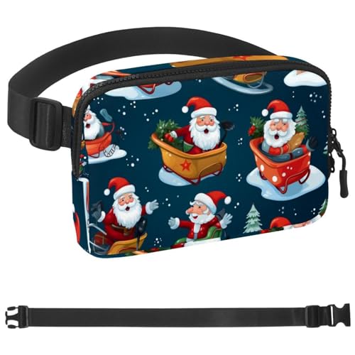 Weihnachts-Schlittentasche, Laufgürtel für Damen und Herren, Handyhalterung zum Laufen, Bauchtasche für Damen und Herren, Halterung für Handy, Laufgürtel, verstellbare Größe, Mehrfarbig 12, von HOHODIY