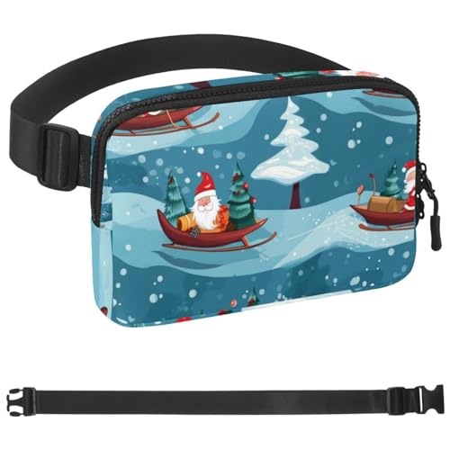 Weihnachts-Schlittentasche, Laufgürtel für Damen und Herren, Handyhalterung zum Laufen, Bauchtasche für Damen und Herren, Halterung für Handy, Laufgürtel, verstellbare Größe, Mehrfarbig 16, von HOHODIY