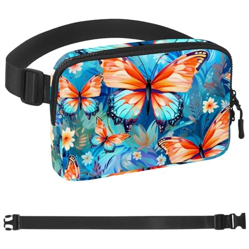 Weihnachts-Umhängetasche für Damen und Herren, große Hüfttasche und Hüfttasche mit verstellbarem Gurt für Outdoor, Workout, Reisen, Freizeit, Laufen, Wandern, Radfahren, Mehrfarbig 16, von HOHODIY