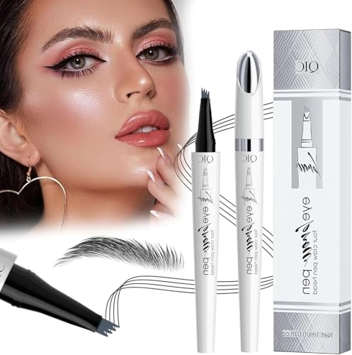 2024 Neuer Wasserfester 3D-Microblading-Augenbrauenstift - Langlebiger, Natürlicher, Feiner, Magischer Konturstift für Frauen und Mädchen (Grau) von HOIDOKLY