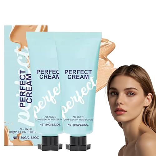 Verschleierung der Fundament Perfecting Creme Wasserdichtes, Langlebiges Körper Make up für Gleichmäßige Hautton, Bedeckt Narben und Unvollkommenheiten, Ideal für Reife Haut und Beinbedeckung (2PCS) von HOIDOKLY