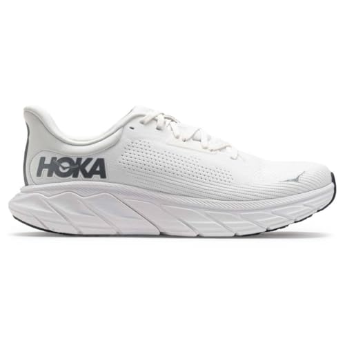 HOKA ONE ONE Arahi 7 Herren-Sneaker, Blanc De Blanc/Stahlwolle, 42 EU von HOKA ONE ONE