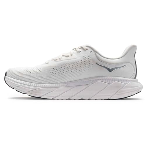 HOKA ONE ONE Arahi 7 Herren-Sneaker, Blanc De Blanc/Stahlwolle, 44 EU von HOKA ONE ONE