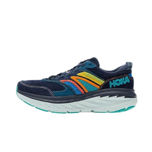 HOKA ONE ONE Bondi L Embroidery, Unisex-Erwachsene Wanderschuhe, Outer Space/Atlantis, 38 EU von HOKA ONE ONE