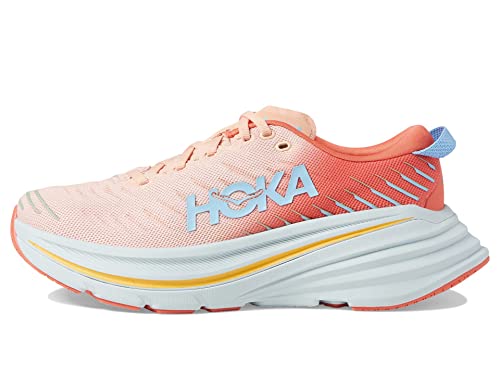 HOKA ONE ONE Damen Bondi X Running Shoes, Camellia/Peach Parfait, 42 EU von HOKA ONE ONE