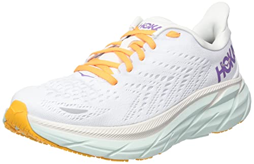 HOKA ONE ONE Damen Clifton 8 Running Shoes, Blanc DE Blanc/White, 38 EU von HOKA ONE ONE