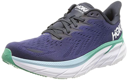 HOKA ONE ONE Damen Clifton 8 Running Shoes, Outer Space/Bellwether Blue, 40 2/3 EU von HOKA ONE ONE