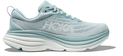 HOKA ONE ONE Damen W Bondi 8 Sneaker, Cloud Blue/Ice Flow, 42 2/3 EU von HOKA ONE ONE