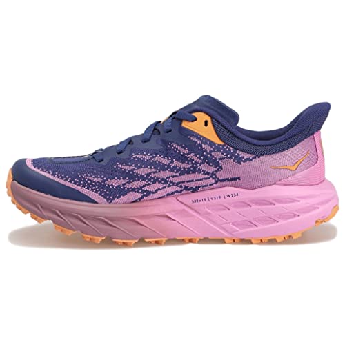 HOKA ONE ONE Damen W Speedgoat 5 Sneaker, Bellwether Blue/Cyclamen, 42 2/3 EU von HOKA ONE ONE