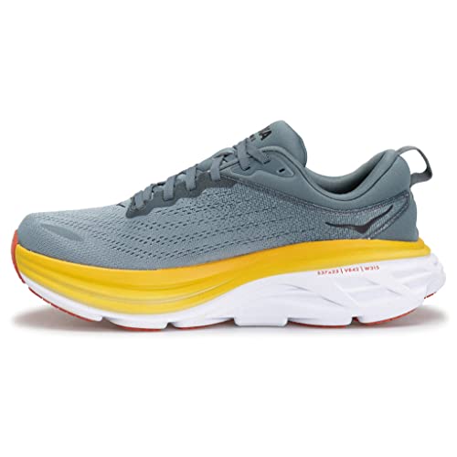 HOKA ONE ONE Herren Bondi 8 Wide Running Shoes, Goblin Blue/Mountain Spring, 44 EU von HOKA ONE ONE