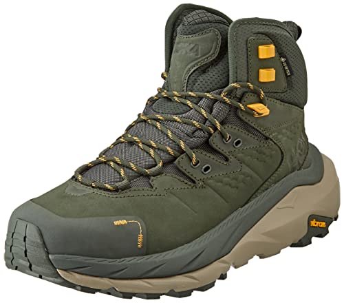 HOKA ONE ONE Herren Kaha 2 GTX Trekking Shoes, Duffel Bag/Radiant Yellow, 44 EU von HOKA ONE ONE