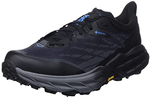 HOKA ONE ONE Herren Speedgoat 5 GTX Spike Trekking Shoes, Black/Black, 42 2/3 EU von HOKA ONE ONE