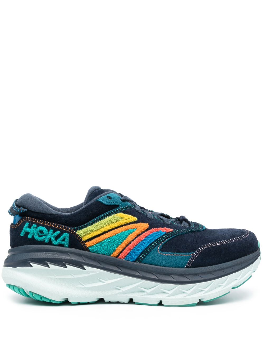 HOKA Bondy L Embroidery Sneakers - Blau von HOKA