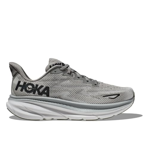 HOKA Clifton 9 Herren Performance Straßenlaufschuhe Sneaker, Harbor Mist/Black, 45 EU von HOKA