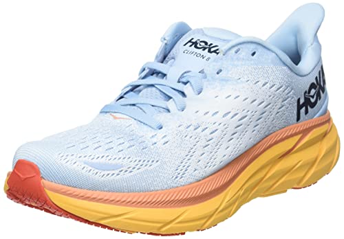 HOKA Damen Clifton 8 Running Shoes, Summer Song/Ice Flow, 42 2/3 EU von HOKA