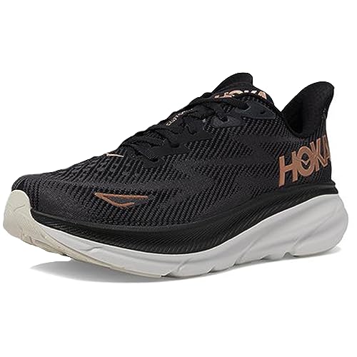 Hoka Damen w Clifton 9 Gymnastikschuh, Black Rose Gold, 38 2/3 EU von Hoka