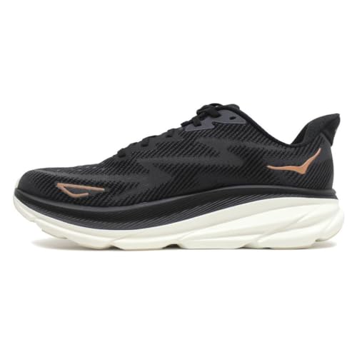 HOKA Damen w Clifton 9 Gymnastikschuh, Black Rose Gold, 38 EU von HOKA