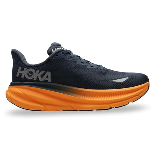 HOKA ONE ONE 1141470F-SGZ Clifton 9 GTX Herren Stormy Skies/ORANGE Zest EU 46 von HOKA