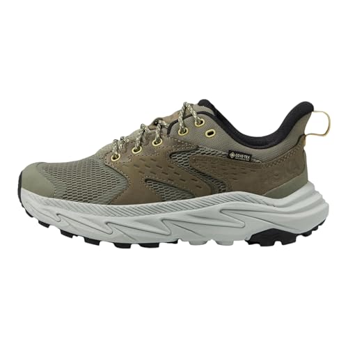 HOKA One One Unisex-Kinder-Wanderstiefel Anacapa 2 Low GTX (Big Kid), Olive Haze/Mercury, 6.5 Big Kid von HOKA