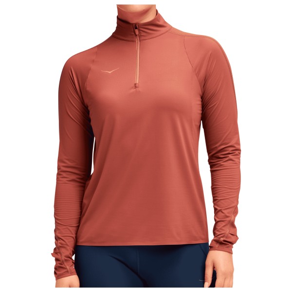HOKA - Women's Glidetech Quarter Zip - Laufshirt Gr S rot von HOKA