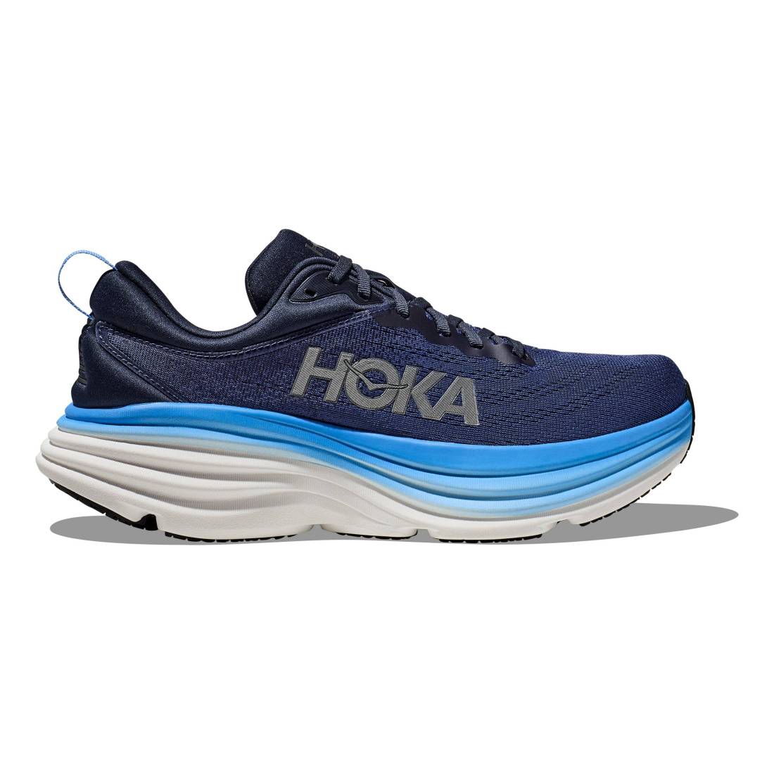 Hoka BONDI 8 WIDE Herren Laufschuhe blau Gr. 42,0 von HOKA