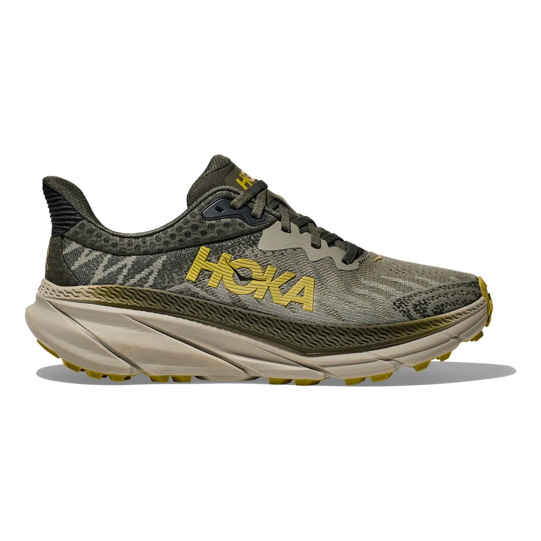 Hoka CHALLENGER 7 WIDE Herren Laufschuhe grün Gr. 41 1/3 von HOKA