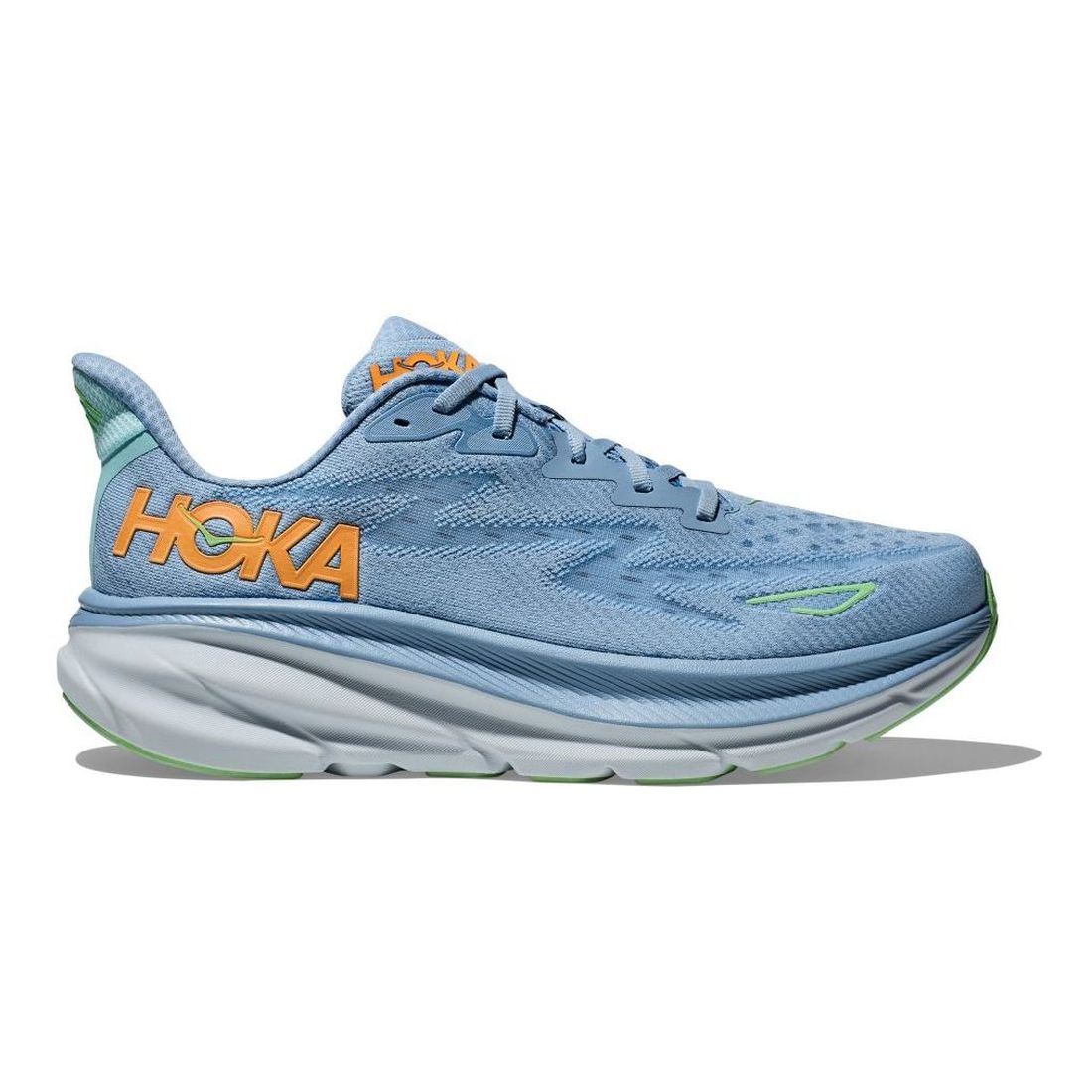 Hoka CLIFTON 9 WIDE Herren Laufschuhe blau Gr. 47 1/3 von HOKA