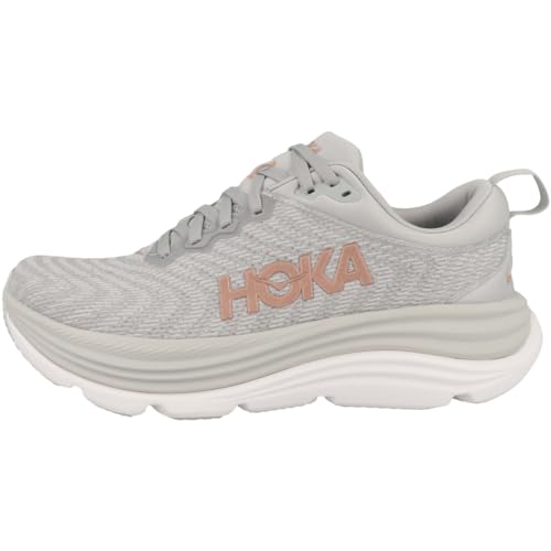 Hoka One One Damen Gaviota 5 Textile Synthetic Harbor Mist Rose Gold Trainer 42 EU von HOKA