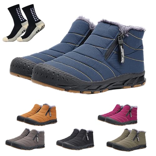 Winter Pro 2.0 - Wasserfeste BarfußSchuhe Damen Herbst Winter, BarfußSchuhe Damen Herren Winter Warm GefüTtert Waterproof Barefoot Shoes (38,S) von HOKUTO