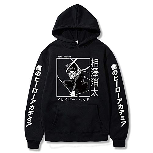 HOLICATION My Hero Academia Shota Aizawa Hoodies Sweatshirt Casual Pullover Herren Damen Streetwear Japan Anime Trainingsanzug Gr. L, 1 von HOLICATION