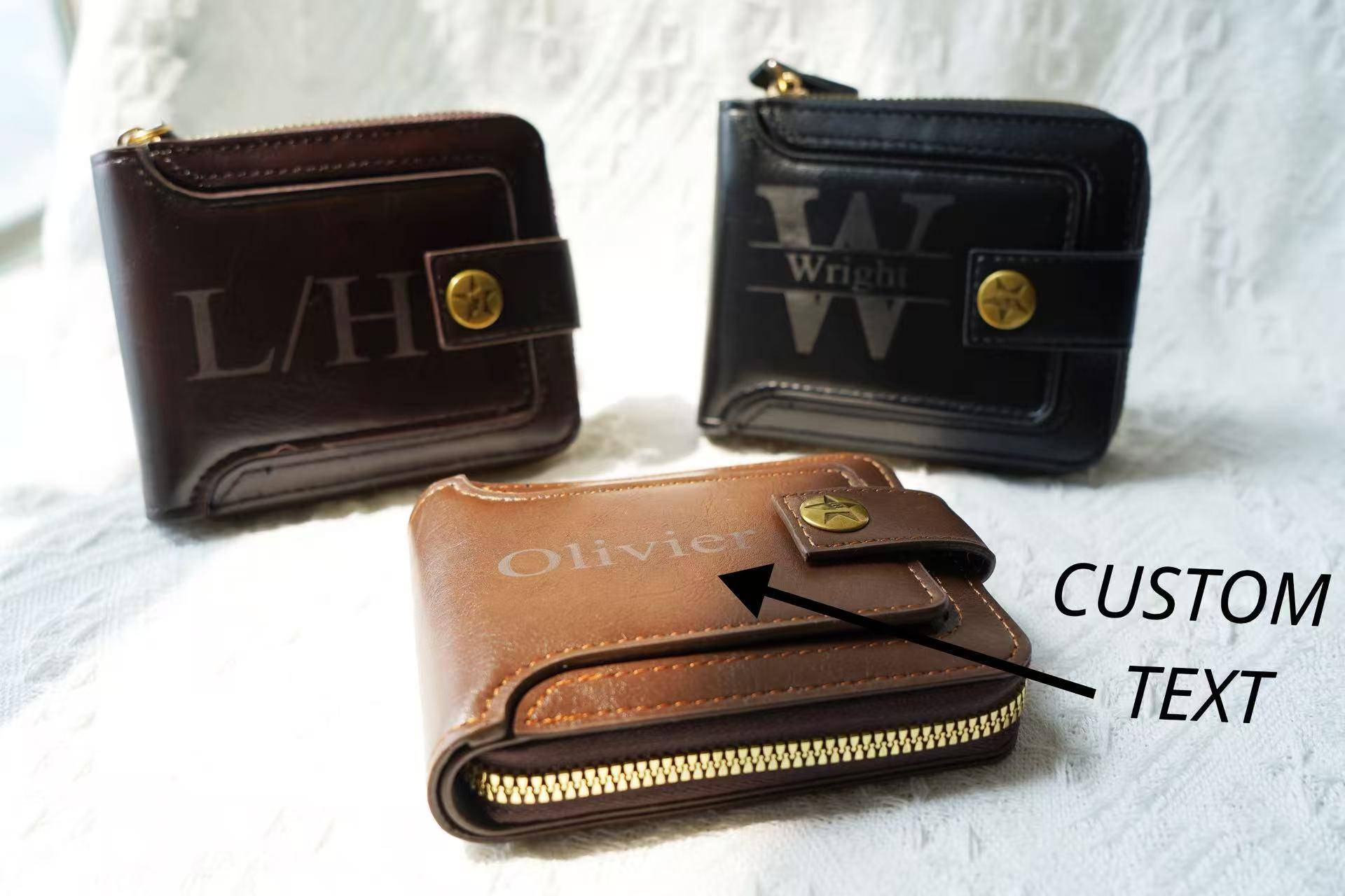 Handmade Custom Leather Wallet For Men - Personalized Engraved Gift Dad, Anniversary & Birthday Handmade Custom Leather Wallet For Men - Personalized Engraved Gift Dad, Anniversary & Birthday von HOLIDAYSTUDIOSchatze