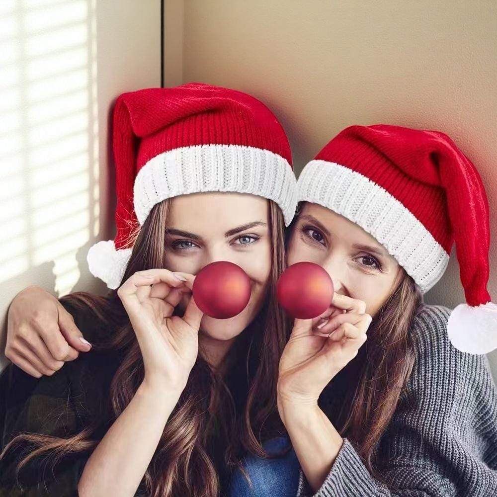 Personalized Knitted Santa Hat, Custom Hats, My First Christmas Unique Gift, Decor, Family Hats von HOLIDAYSTUDIOSchatze