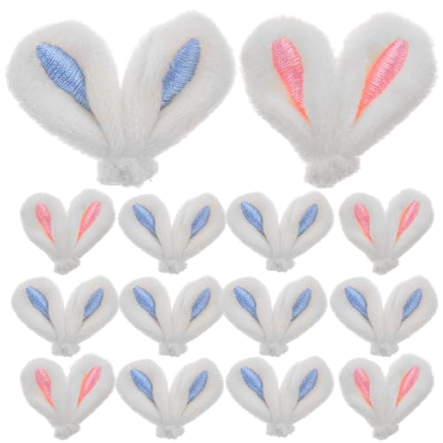 HOLIDYOYO 20 Stück Plüsch-Hasenohren Hasenohren Haarnadeln Zur Herstellung Von Hasenohren Haarspange Zum Basteln Hasenohren Haarspange Strickwolle Ornamente von HOLIDYOYO