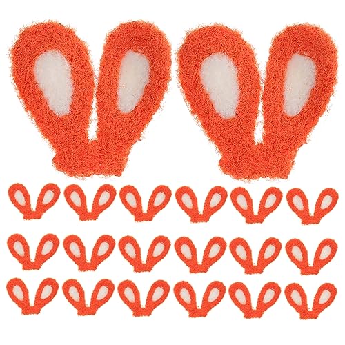 HOLIDYOYO 20stücke Kaninchen Ohren Stirnband Plüsch Diy Haarschmuck Für Frauen Mädchen Haarclip Zubehör Bunny Ohr Decor Haarnadel Machen Charms von HOLIDYOYO