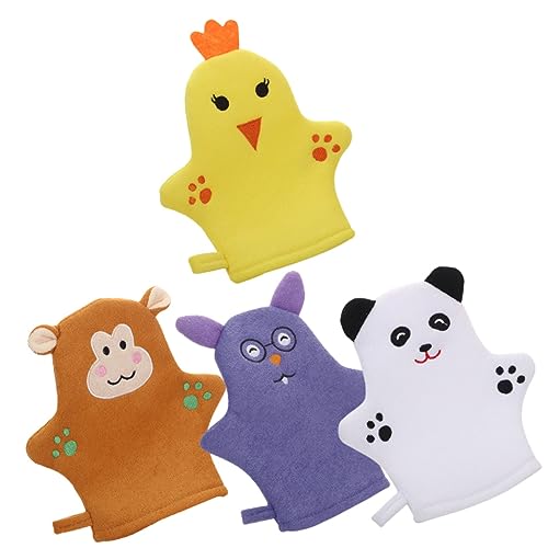 HOLIDYOYO 4stücke Mädchen Waschhandschuhe Exfolierende Badewaren Mit Tierischem Design Sanfte Massagehandschuhe Hautpflege Für Mädchen Und Fördert Die Durchblutung Und Hauterneuerung HOLIDYOYO 4stücke Mädchen Waschhandschuhe Exfolierende Badewaren Mit Tierischem Design Sanfte Massagehandschuhe Hautpflege Für Mädchen Und Fördert Die Durchblutung Und Hauterneuerung von HOLIDYOYO