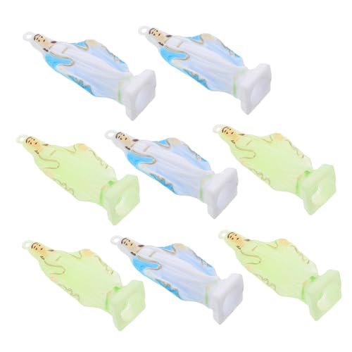 HOLIDYOYO 8 Stück Luminous Schlüsselanhänger Christliche Charms für Taschen Handgefertigte Religiöse Schmuckstücke für Diy Projekte Glaubenssymbol von HOLIDYOYO