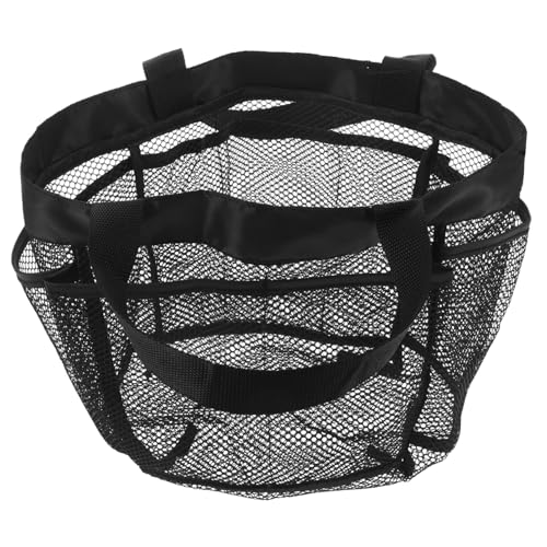 HOLIDYOYO Atmungsaktiver Mesh Dusch und Kulturbeutel mit Schnelltrocknend Leichter Reise Organizer mit Doppelgriffen für Bad Strand Fitnessstudio Camping und College von HOLIDYOYO
