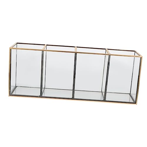 HOLIDYOYO Desktop Kosmetik Aufbewahrungsbox Make-up Organizer Glas Make-up Aufbewahrungsbox Leicht Und Langlebig Stauraum Für Kosmetik Und Hautpflegeprodukte von HOLIDYOYO