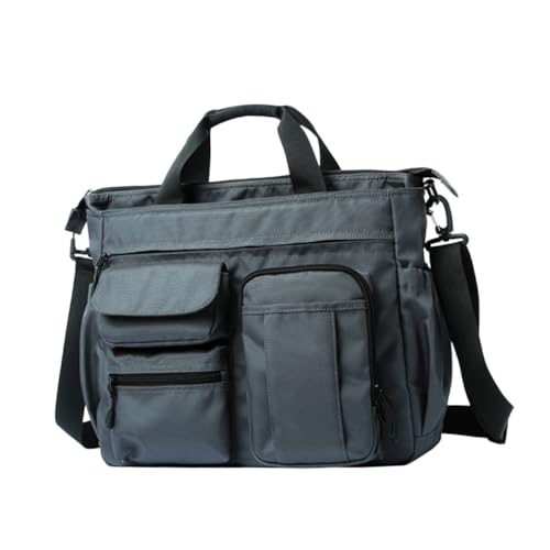 HOLIDYOYO Große Herren Messenger Bag Schultertasche aus Strapazierfähigem Oxford Material Multifunktionale Umhängetasche für Business Reisen und Alltag Leichte Herrentasche mit Mehreren von HOLIDYOYO