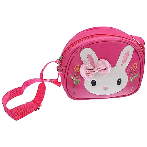 HOLIDYOYO Kawaii Hase Umhängetasche Kleine Mädchen Kaninchen Geldbörse Osterhase Handtasche Süße Cartoon Tier Umhängetasche Kleinkind Geldbörse Geschenk Rosig von HOLIDYOYO