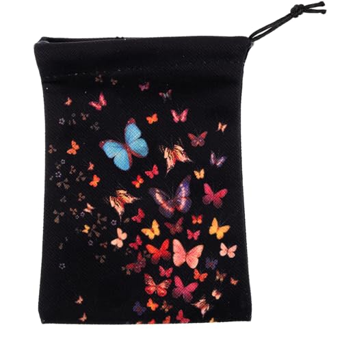 HOLIDYOYO Samtsack Tarot Karten Aufbewahrung mit Kordelzug Tragbare Stofftasche für Tarotkarten und Kleine Geschenke Flexibler Langlebiger Beutel Leicht und Kompakt für Sicheren Transport von HOLIDYOYO