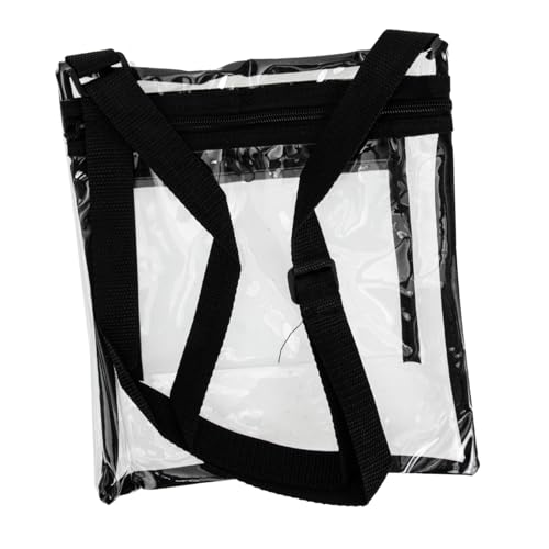 HOLIDYOYO Transparente Verstellbare Crossbody Tasche aus Robustem PVC Multifunktionale Stadttasche für Sportevents und Festivals mit Innenfach Leicht und Praktisch für Damen und Herren von HOLIDYOYO